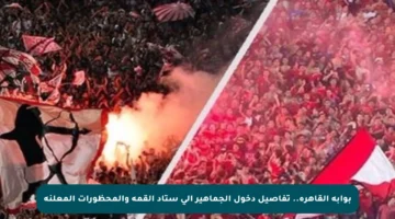 بوابة القاهرة.. تفاصيل دخول الجماهير إلى ستاد القمة والمحظورات المعلنة